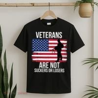 Veterans Are Not Suckers Or Losers Biden 2024 T-Shirt thumb 2
