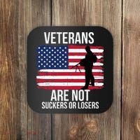 Veterans Are Not Suckers Or Losers Biden 2024 Coaster thumb 0