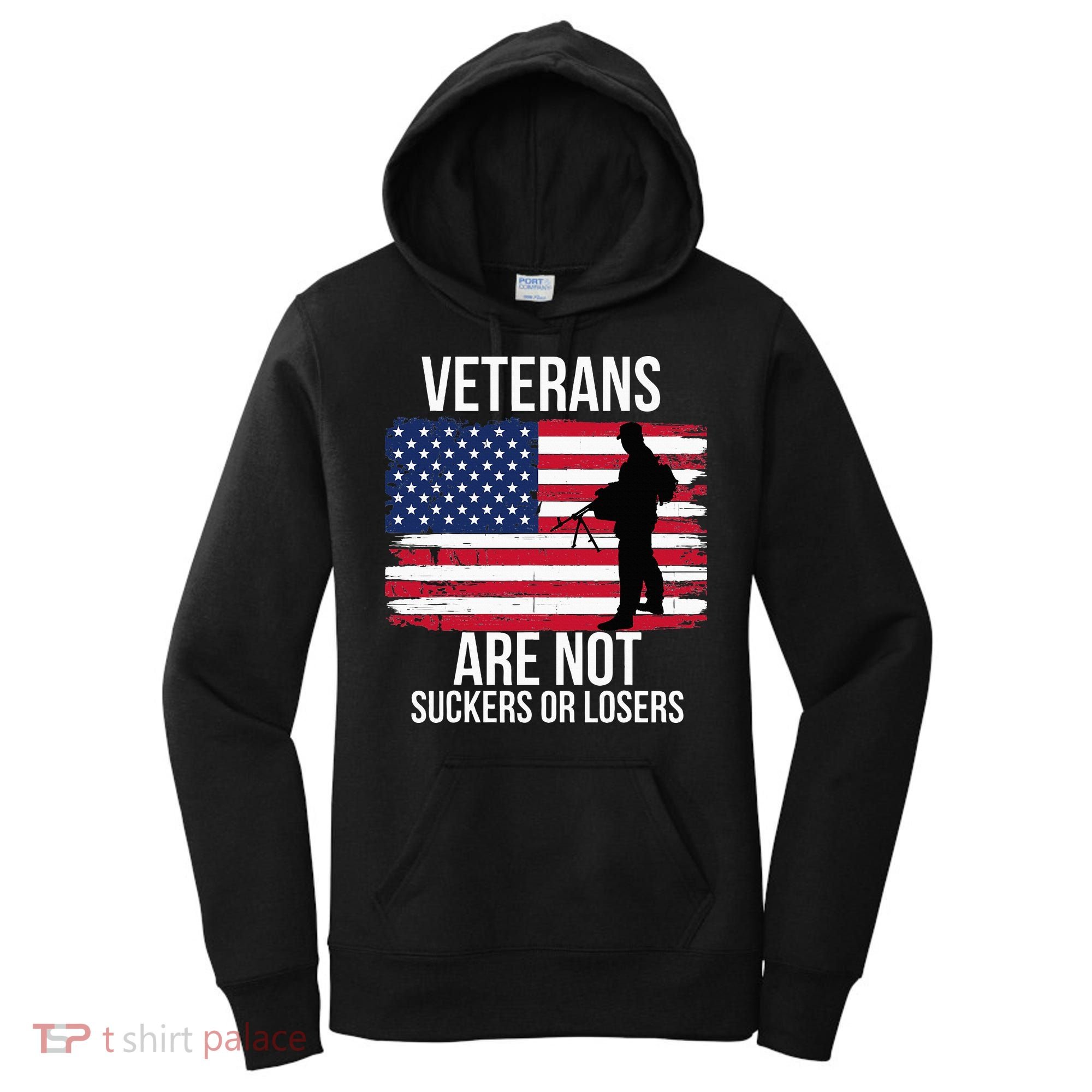 Veterans Are Not Suckers Or Losers Biden 2024 Women's Hoodie