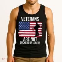 Veterans Are Not Suckers Or Losers Biden 2024 Tank Top thumb 3