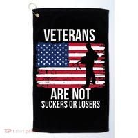 Veterans Are Not Suckers Or Losers Biden 2024 Golf Towel thumb 0