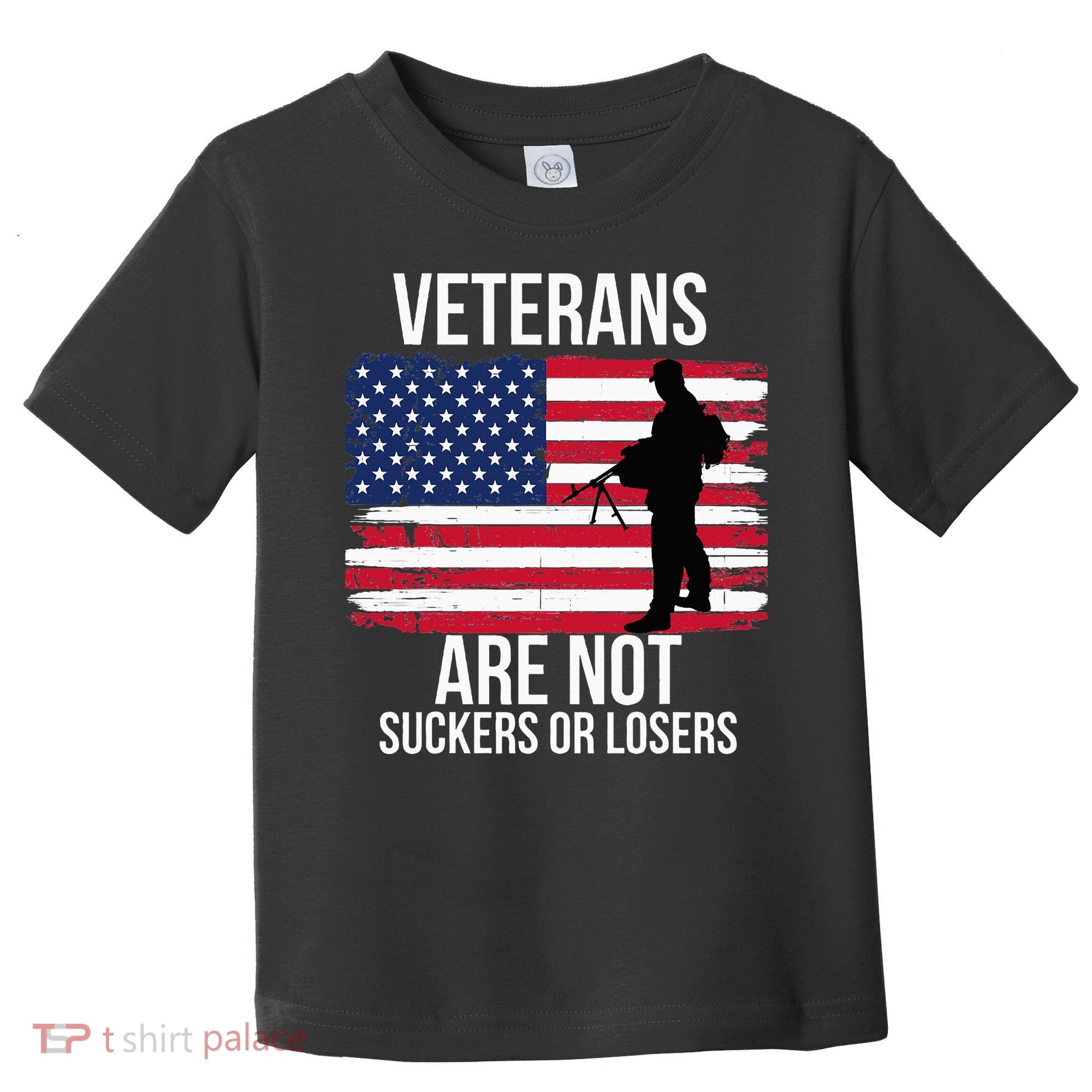 Veterans Are Not Suckers Or Losers Biden 2024 Toddler T-Shirt