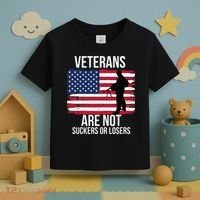 Veterans Are Not Suckers Or Losers Biden 2024 Toddler T-Shirt thumb 3