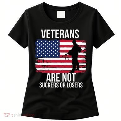 Veterans Are Not Suckers Or Losers Biden 2024 Women's T-Shirt