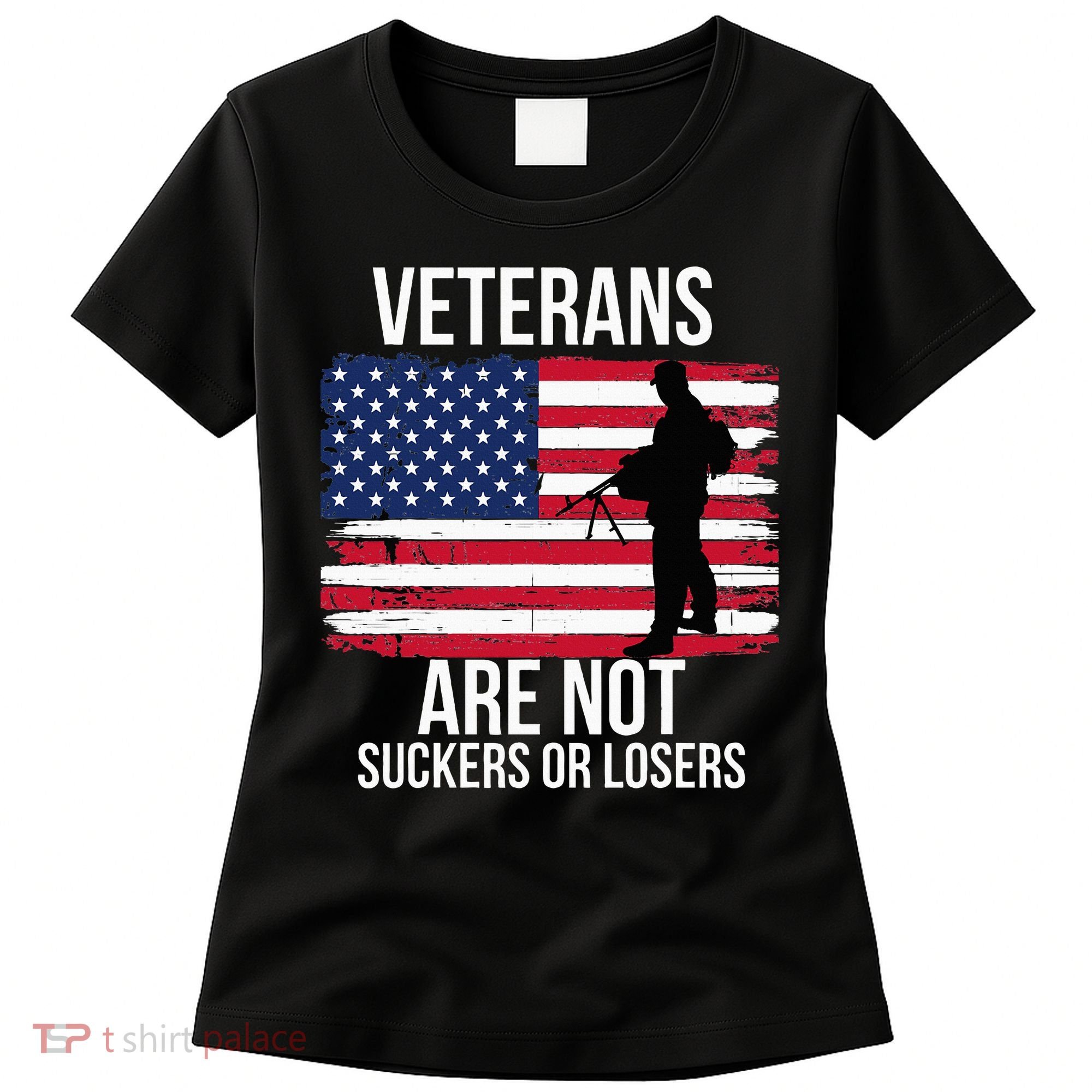 Veterans Are Not Suckers Or Losers Biden 2024 Women's T-Shirt