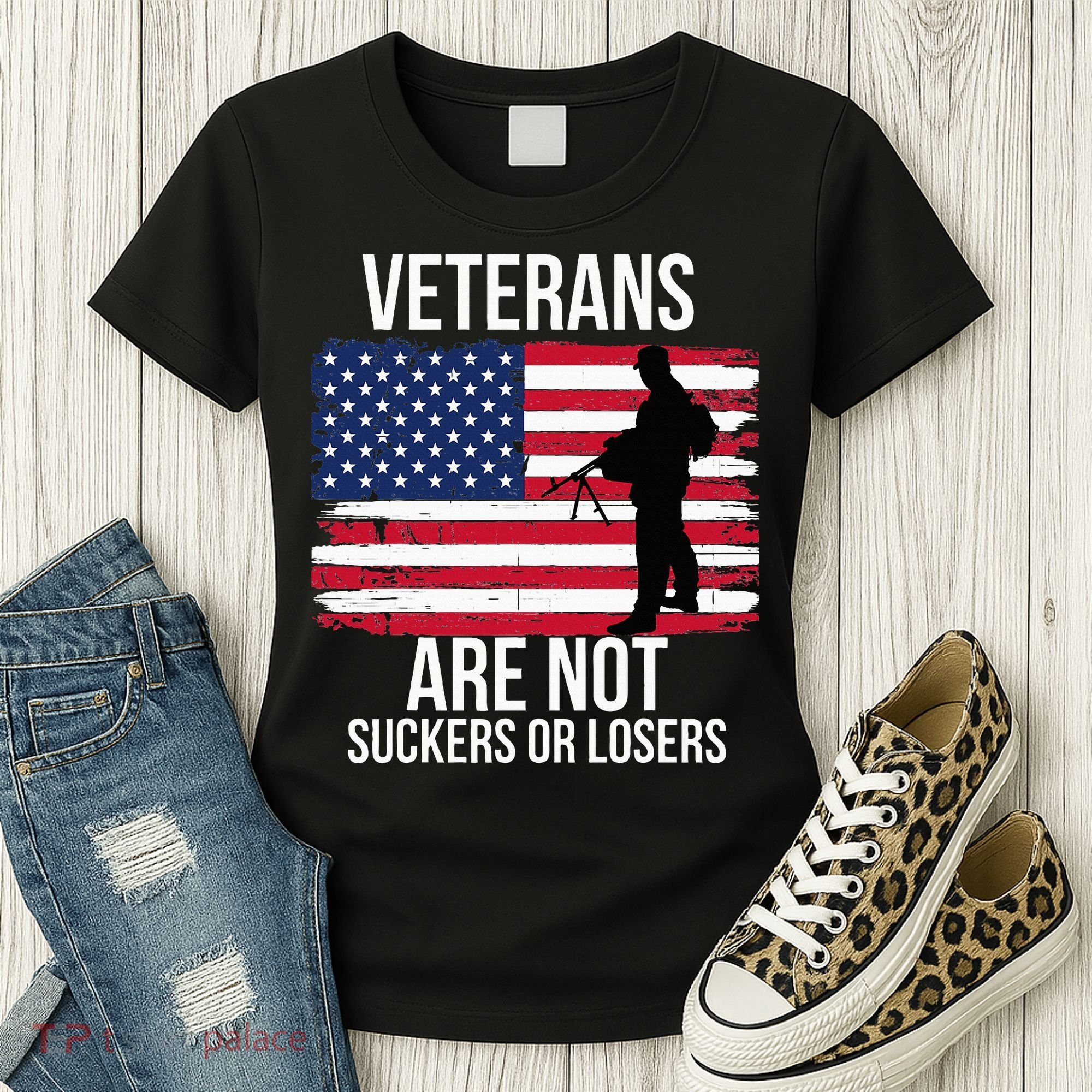 Veterans Are Not Suckers Or Losers Biden 2024 Women's T-Shirt