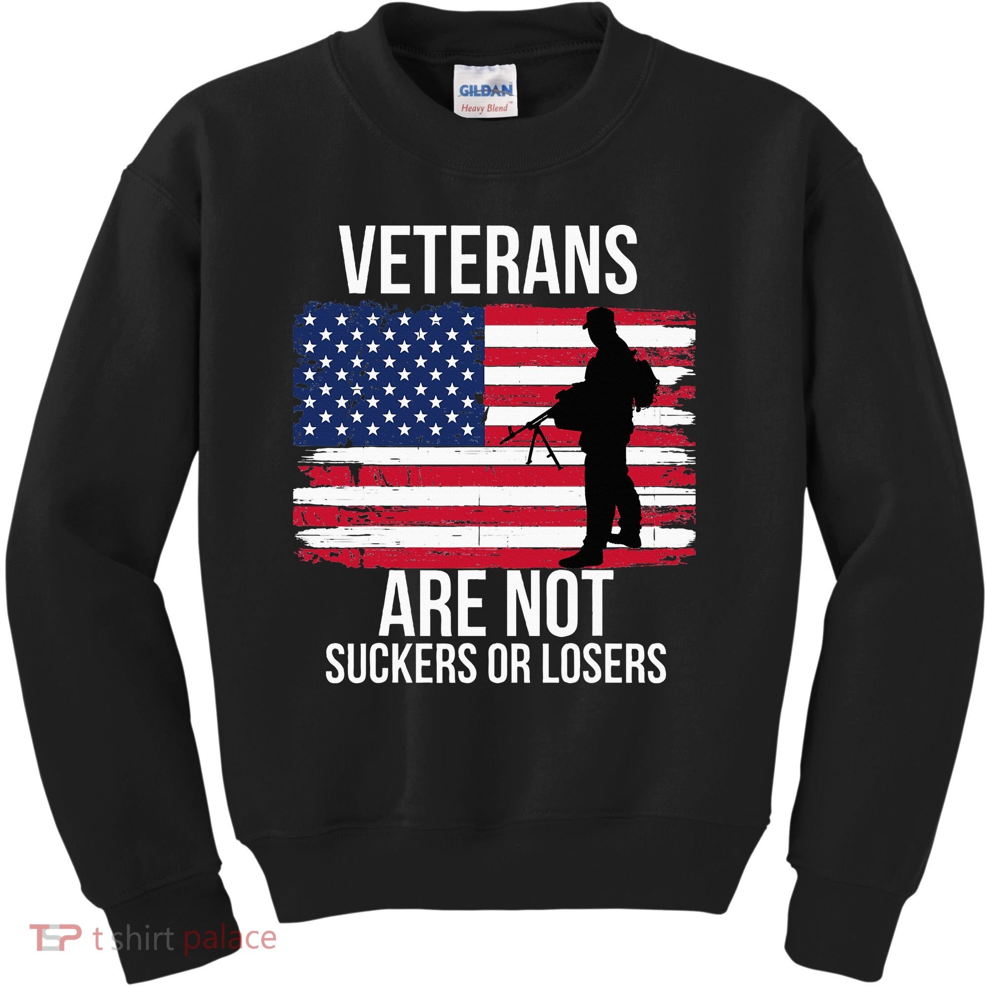 Veterans Are Not Suckers Or Losers Biden 2024 Kids Sweatshirt
