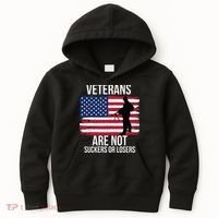 Veterans Are Not Suckers Or Losers Biden 2024 Kids Hoodie thumb 0