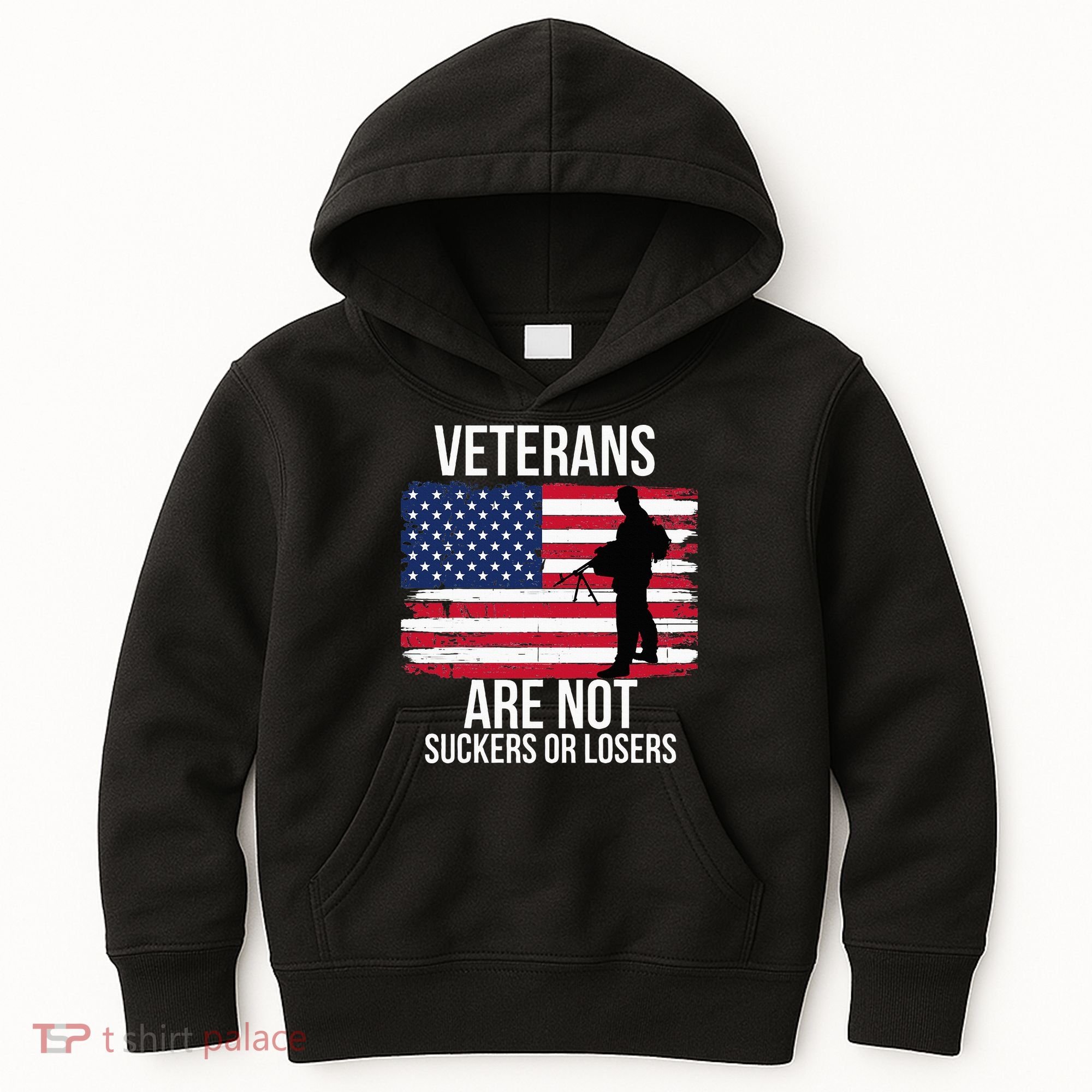 Veterans Are Not Suckers Or Losers Biden 2024 Kids Hoodie