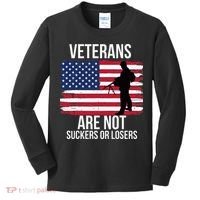 Veterans Are Not Suckers Or Losers Biden 2024 Kids Long Sleeve Shirt thumb 0
