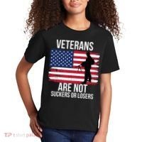 Veterans Are Not Suckers Or Losers Biden 2024 Kids T-Shirt thumb 2