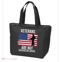 Veterans Are Not Suckers Or Losers Biden 2024 Tote Bag thumb 3