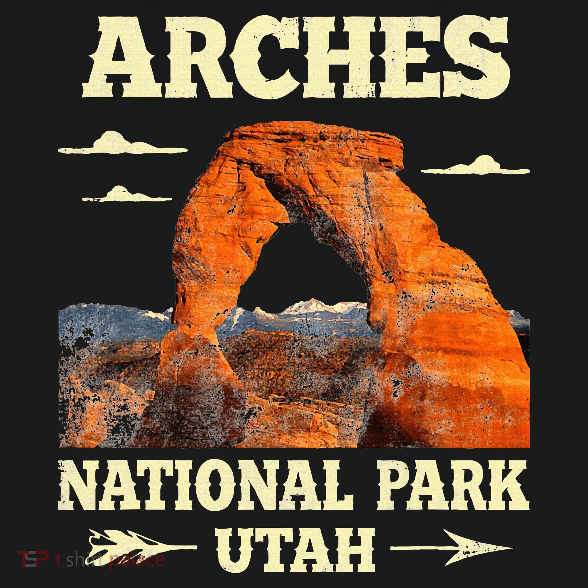 Vintage Arches National Park Retro T-Shirt