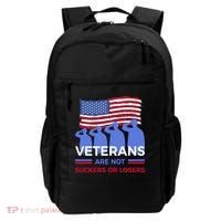 Veterans Are Not Suckers Or Losers Backpack thumb 0