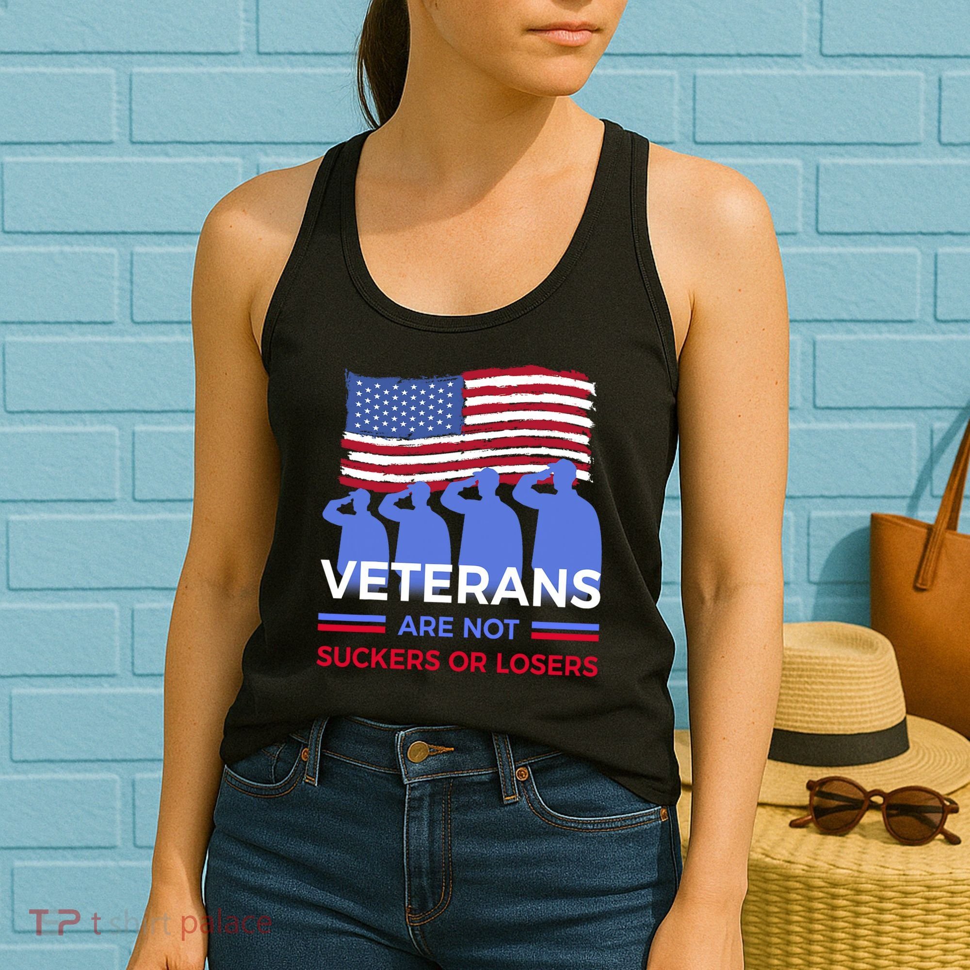 Veterans Are Not Suckers Or Losers Women's Tank Top