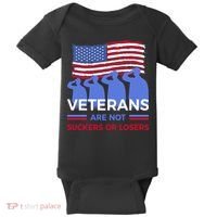 Veterans Are Not Suckers Or Losers Baby Bodysuit thumb 0