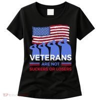 Veterans Are Not Suckers Or Losers Women's T-Shirt thumb 0