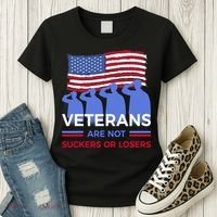 Veterans Are Not Suckers Or Losers Women's T-Shirt thumb 3