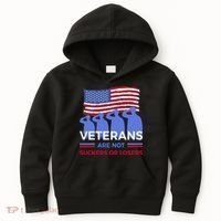 Veterans Are Not Suckers Or Losers Kids Hoodie thumb 0