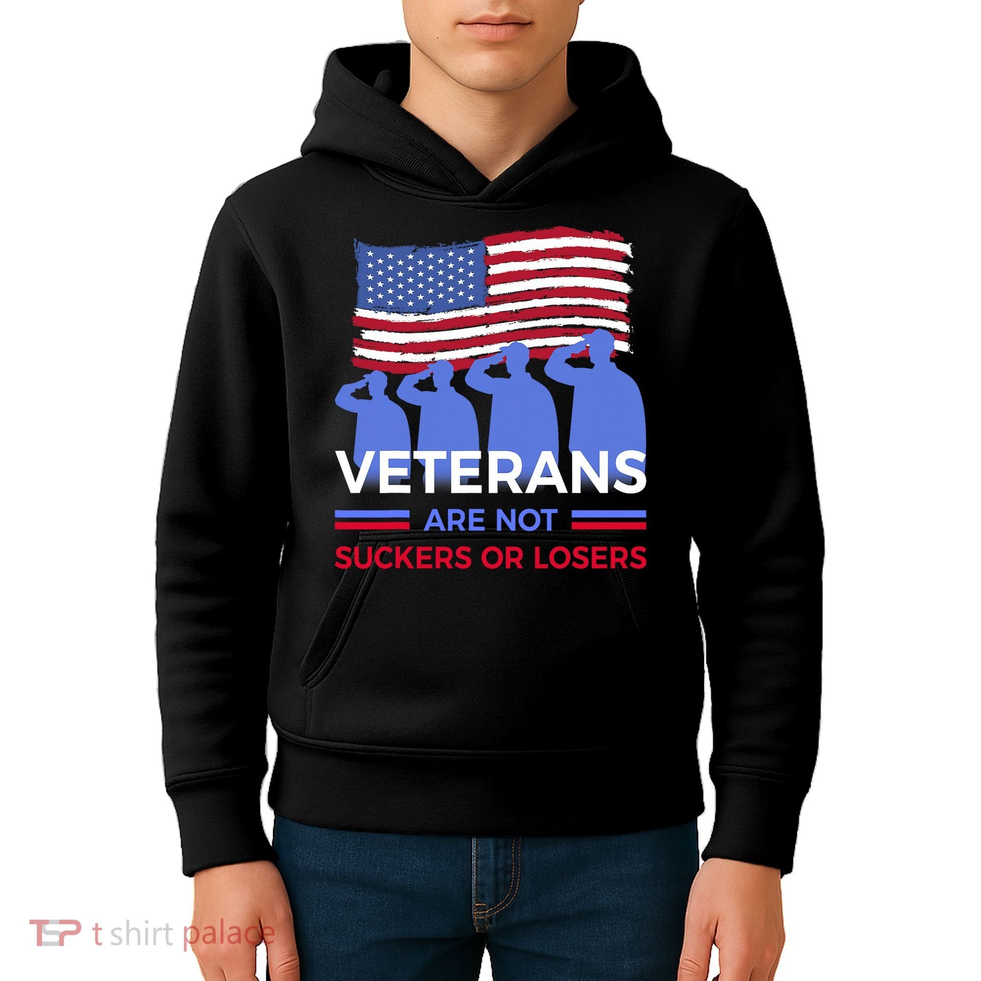 Veterans Are Not Suckers Or Losers Kids Hoodie