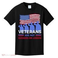 Veterans Are Not Suckers Or Losers Kids T-Shirt thumb 0