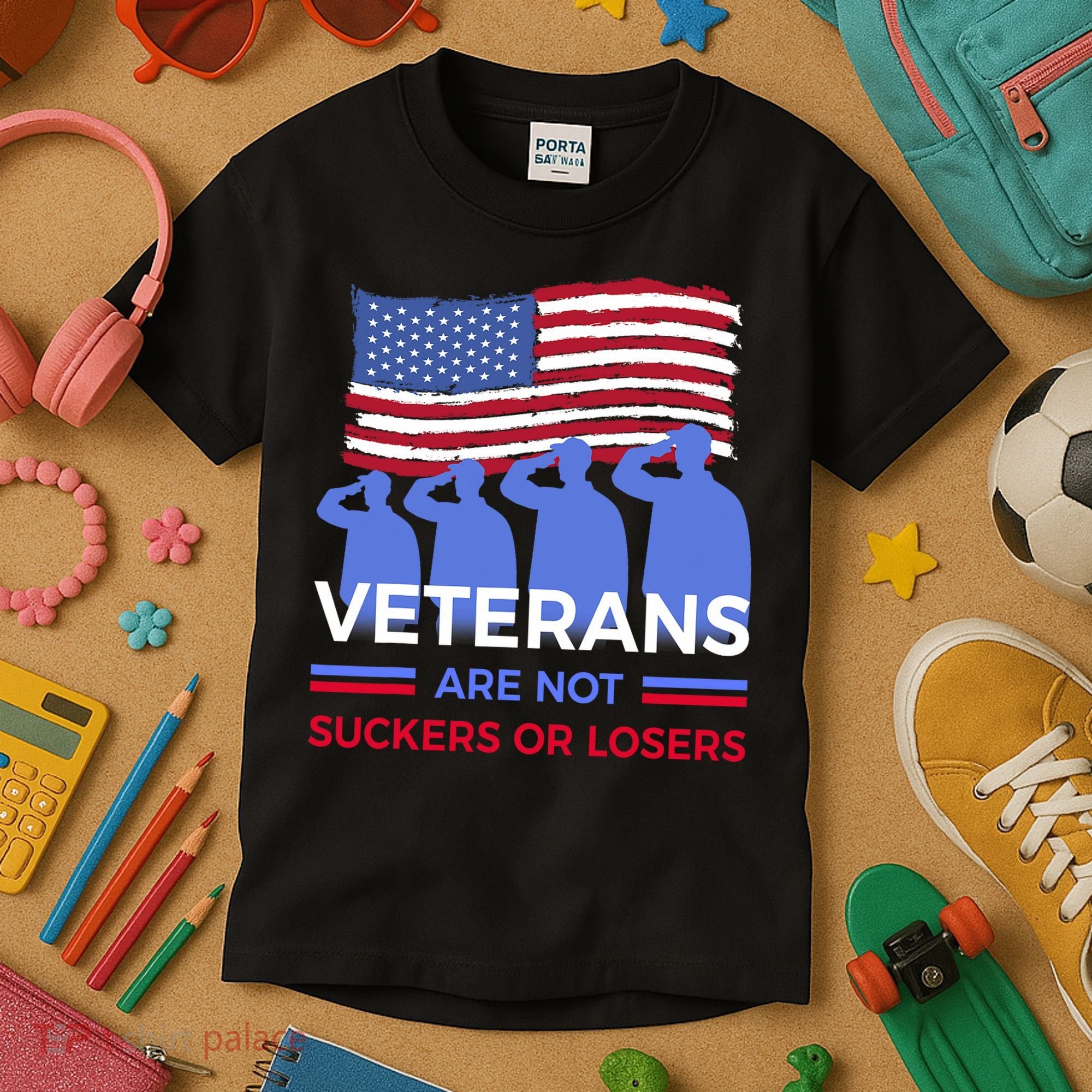 Veterans Are Not Suckers Or Losers Kids T-Shirt
