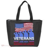 Veterans Are Not Suckers Or Losers Tote Bag thumb 0