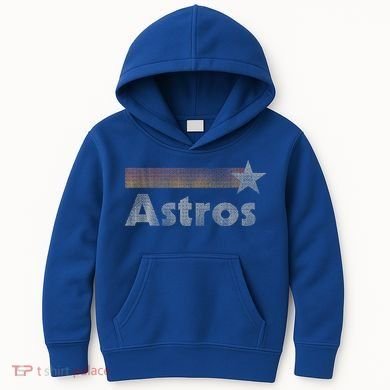 Vintage A.stros Name Retro Throwback 70s 80s Gift Kids Hoodie