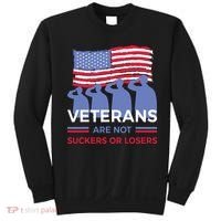 Veterans Are Not Suckers Or Losers Sweatshirt thumb 0