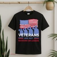 Veterans Are Not Suckers Or Losers T-Shirt thumb 2