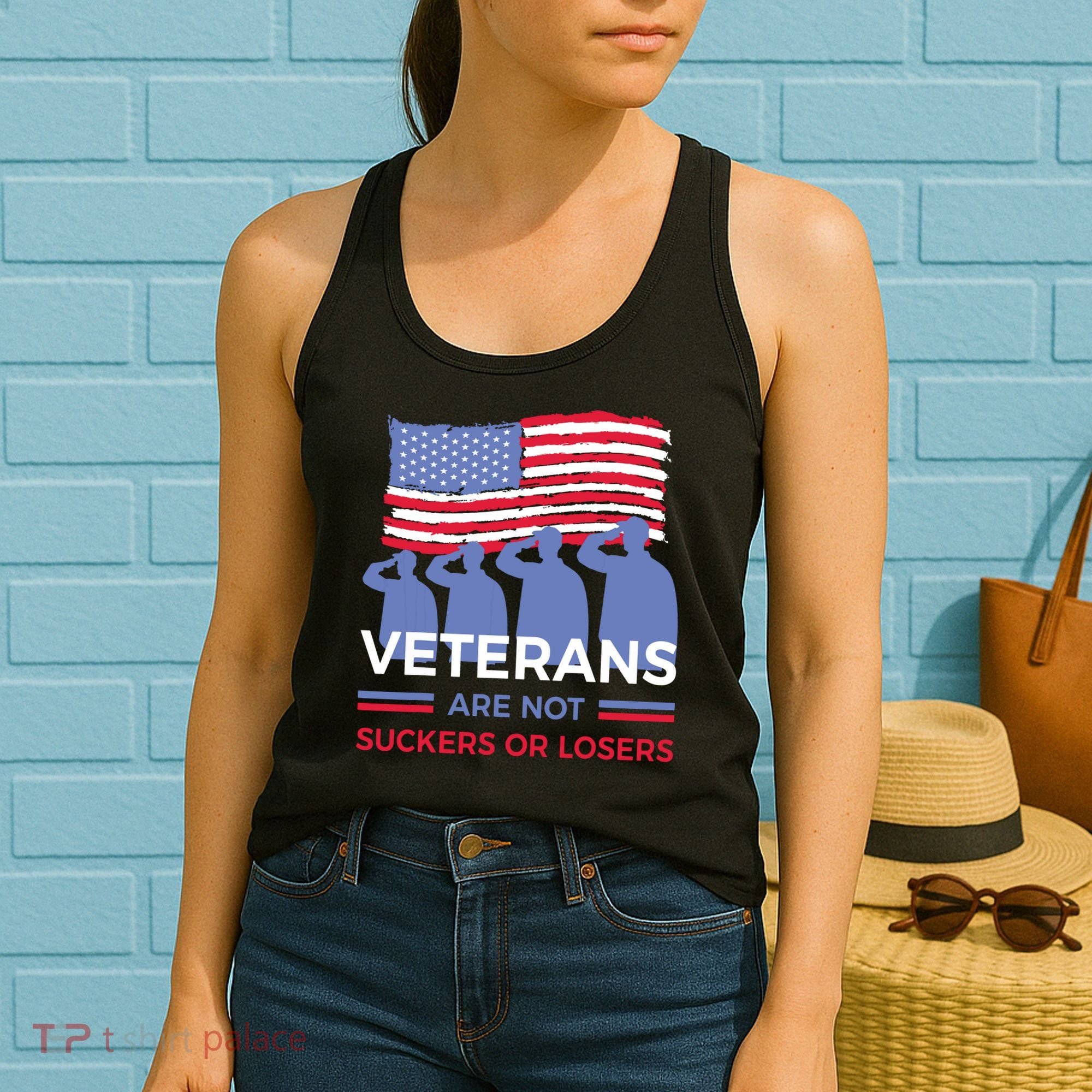 Veterans Are Not Suckers Or Losers Women's Tank Top