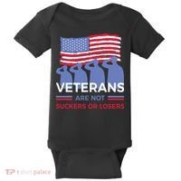 Veterans Are Not Suckers Or Losers Baby Bodysuit thumb 0