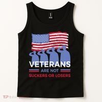 Veterans Are Not Suckers Or Losers Tank Top thumb 2