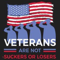 Veterans Are Not Suckers Or Losers Golf Towel thumb 3