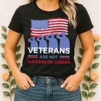 Veterans Are Not Suckers Or Losers Women's T-Shirt thumb 2