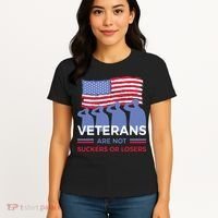 Veterans Are Not Suckers Or Losers Women's T-Shirt thumb 4