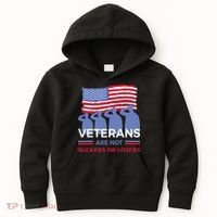 Veterans Are Not Suckers Or Losers Kids Hoodie thumb 0
