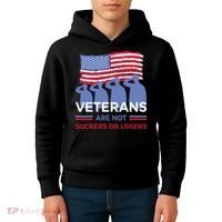 Veterans Are Not Suckers Or Losers Kids Hoodie thumb 4