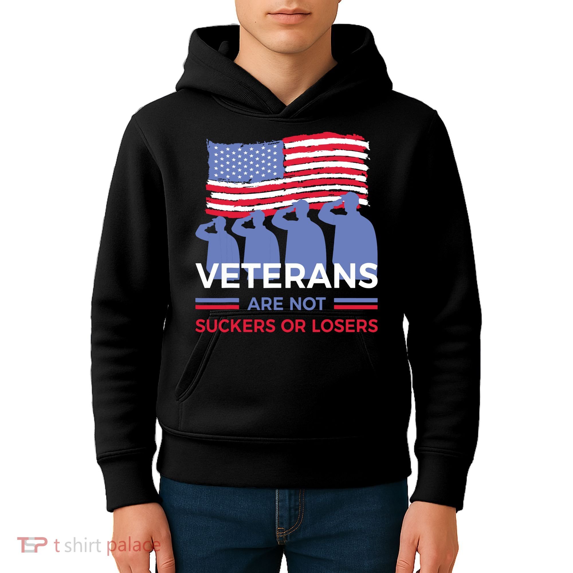 Veterans Are Not Suckers Or Losers Kids Hoodie