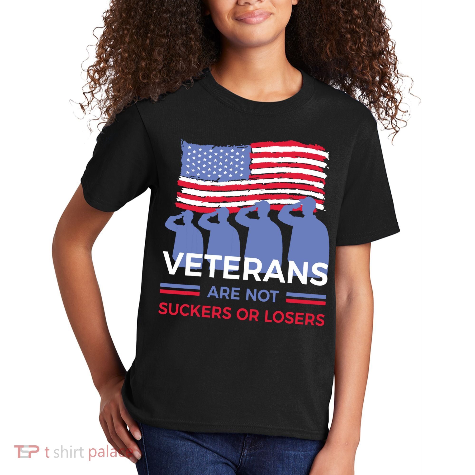 Veterans Are Not Suckers Or Losers Kids T-Shirt