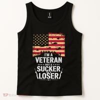 Veterans Are Not Suckers Or Losers Tank Top thumb 2