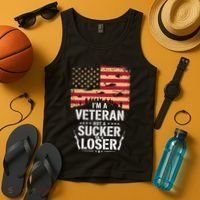 Veterans Are Not Suckers Or Losers Tank Top thumb 4