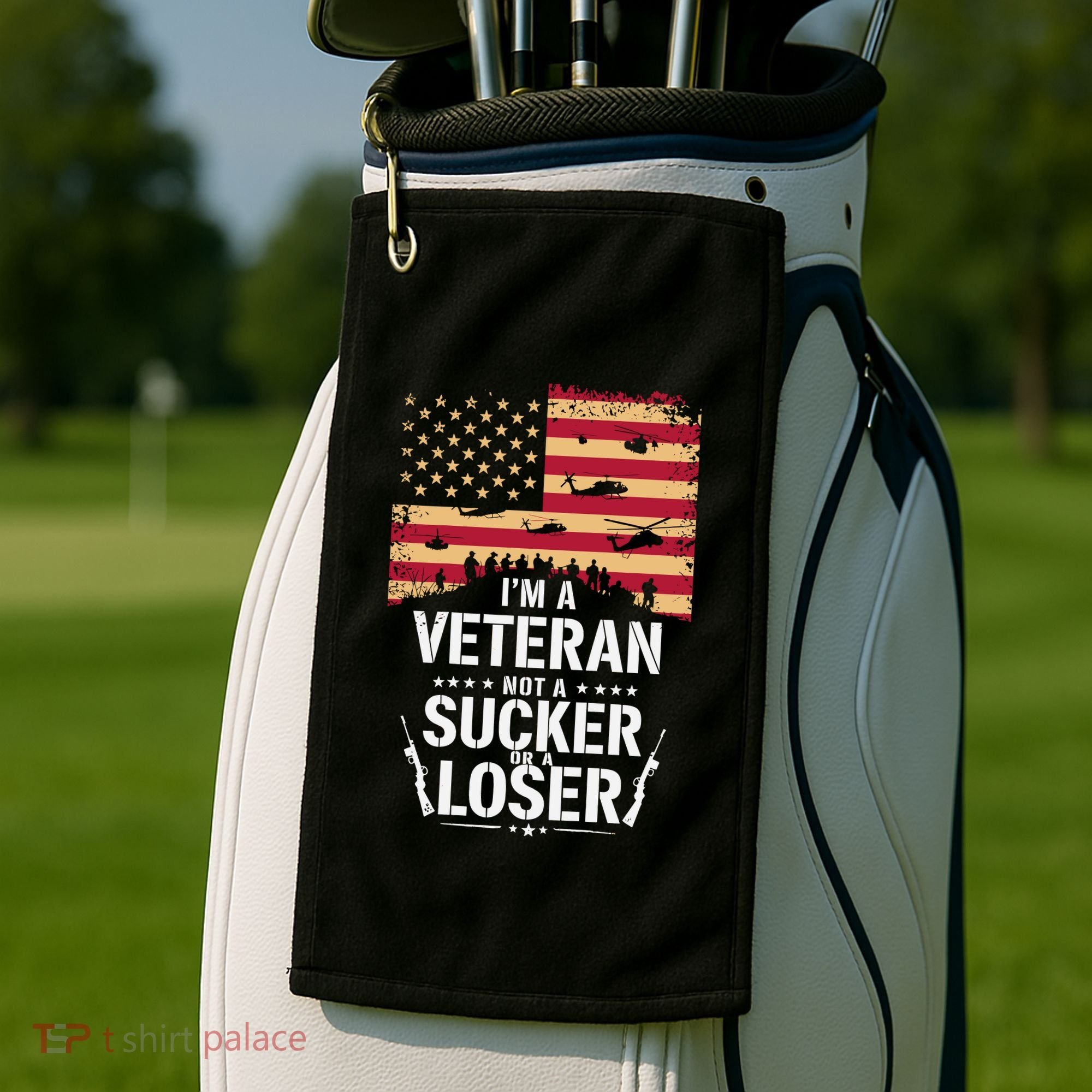 Veterans Are Not Suckers Or Losers Golf Towel