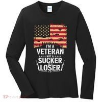 Veterans Are Not Suckers Or Losers Women's Long Sleeve Shirt thumb 0