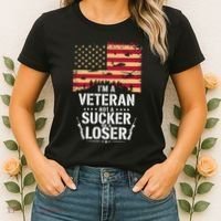 Veterans Are Not Suckers Or Losers Women's T-Shirt thumb 2