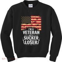 Veterans Are Not Suckers Or Losers Kids Sweatshirt thumb 0