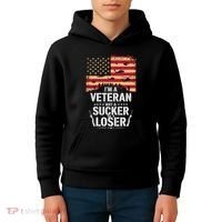 Veterans Are Not Suckers Or Losers Kids Hoodie thumb 4