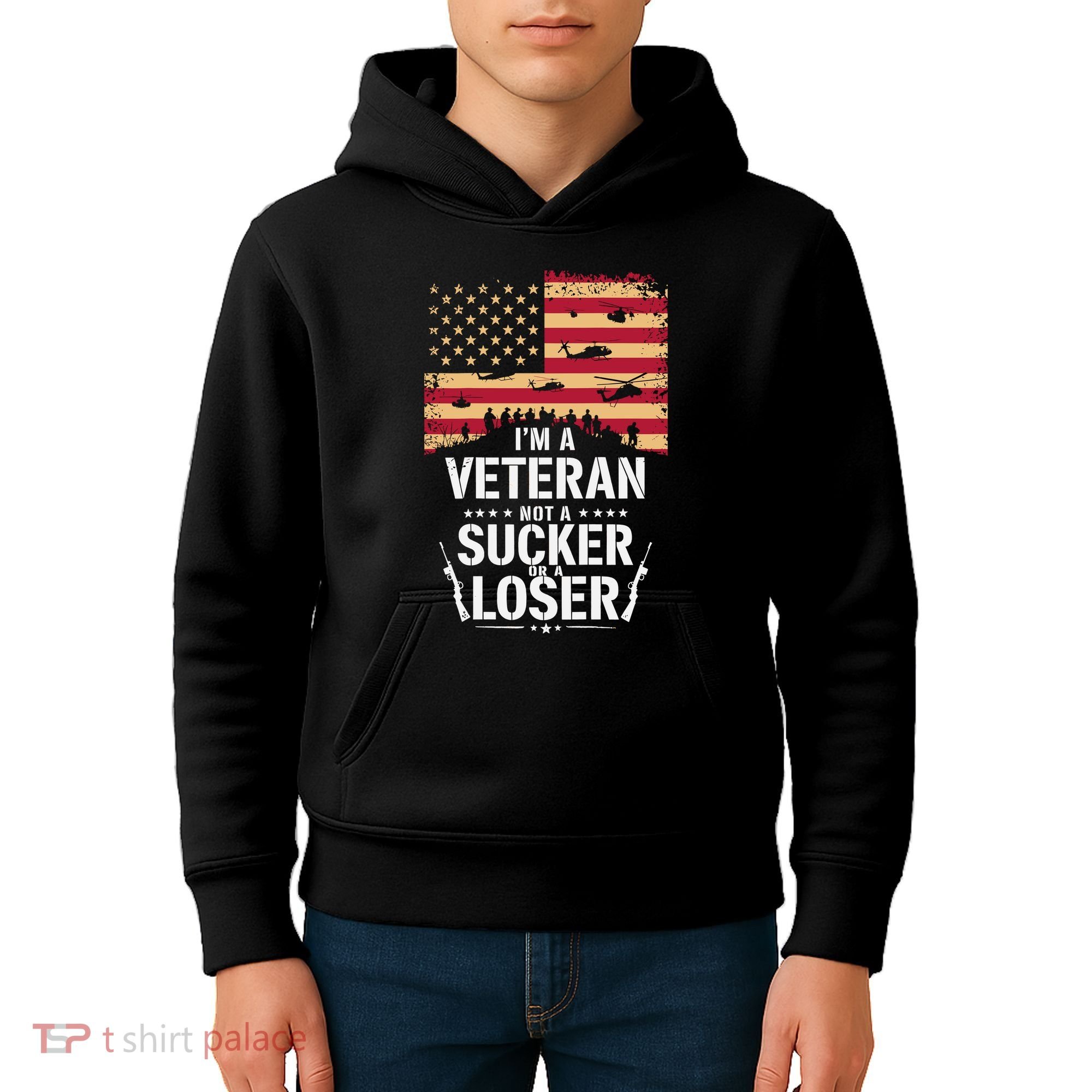 Veterans Are Not Suckers Or Losers Kids Hoodie