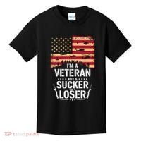 Veterans Are Not Suckers Or Losers Kids T-Shirt thumb 0