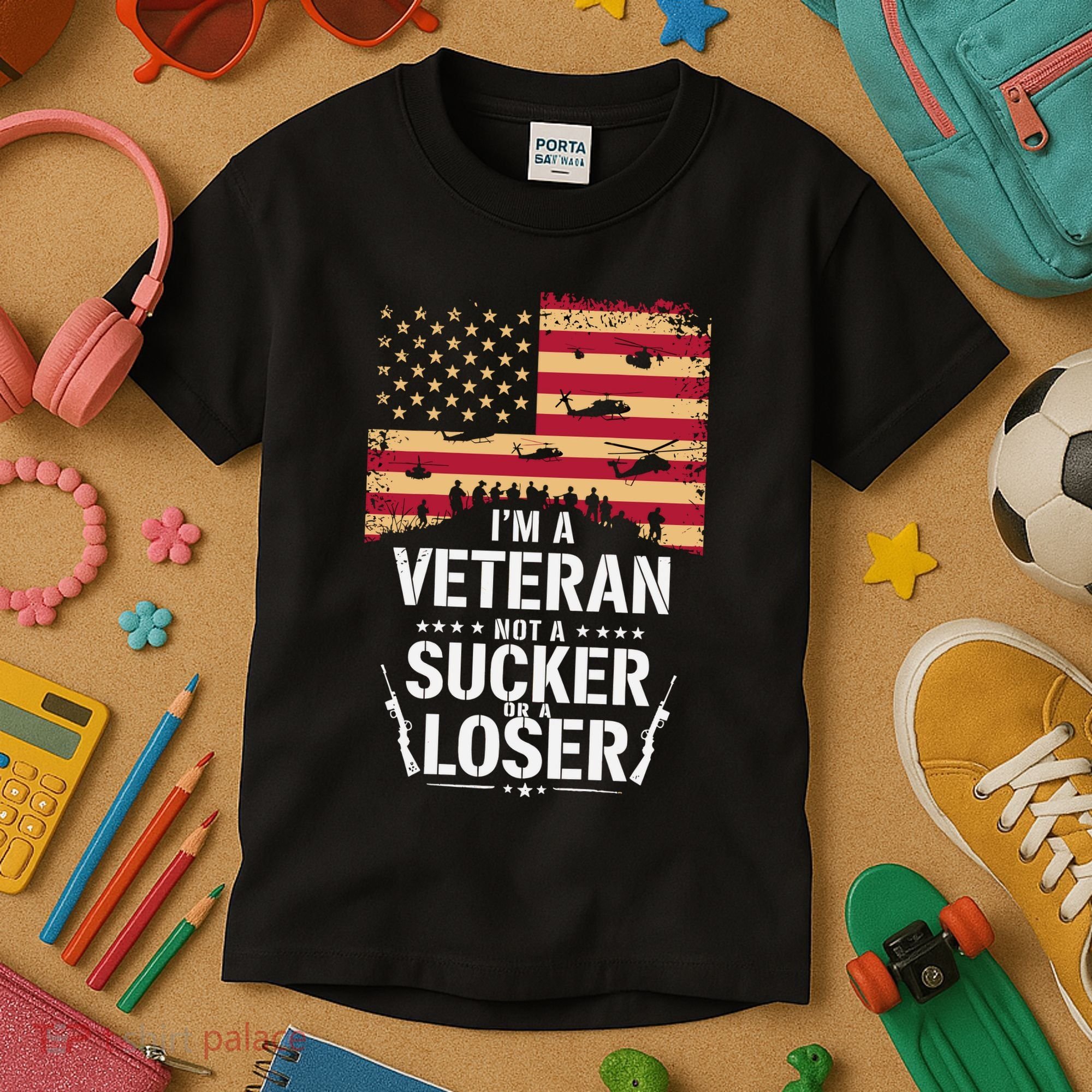 Veterans Are Not Suckers Or Losers Kids T-Shirt